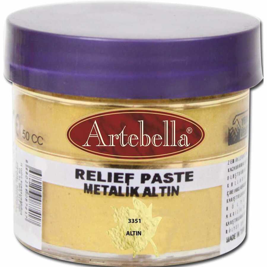 335150 artebella rolyef pasta metalik altin 50 cc 606569 15 B -Artebella Art & Craft Hobi ve Sanat Ürünleri