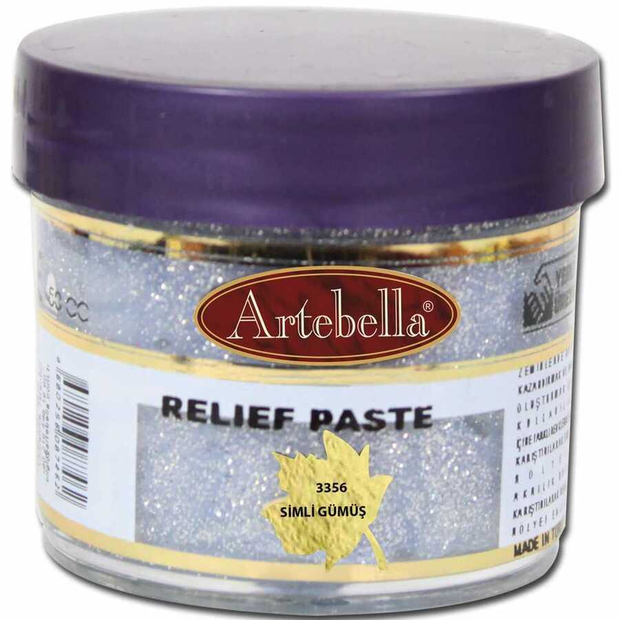 335650 artebella rolyef pasta simli gumus 50 cc 600026 15 B -Artebella Art & Craft Hobi ve Sanat Ürünleri