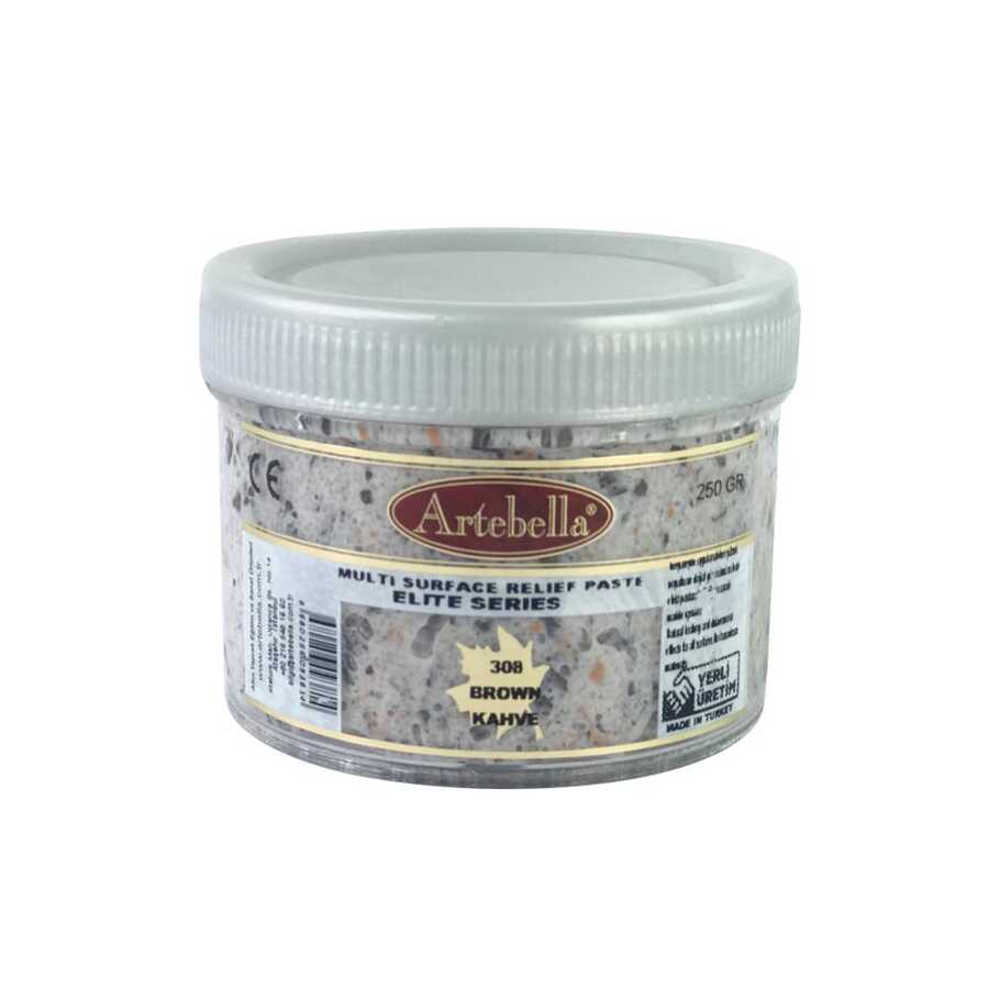 artebella elite serisi multi rolyef pasta 308 kahverengi 250 gr 733032 14 B -Artebella Art & Craft Hobi ve Sanat Ürünleri