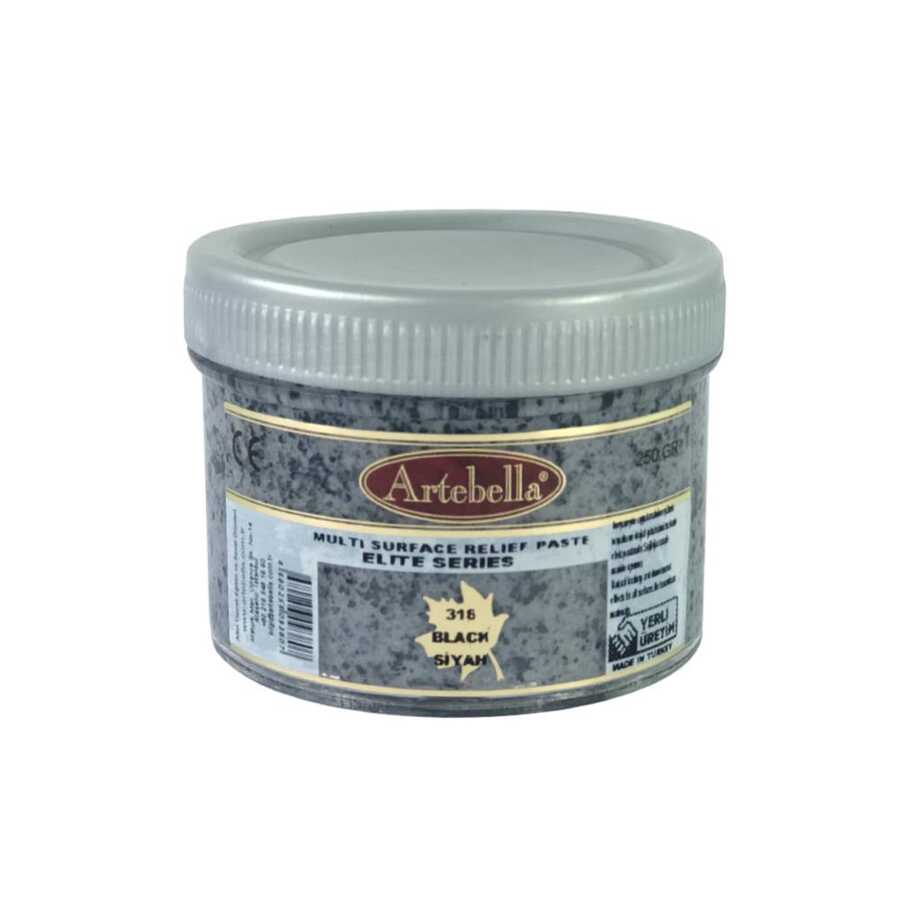 artebella elite serisi multi rolyef pasta 316 siyah 250 gr 733034 14 B -Artebella Art & Craft Hobi ve Sanat Ürünleri